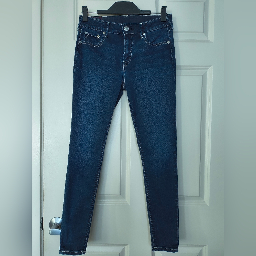 True Religion Jennie Curvy Mid Rise Skinny Jeans